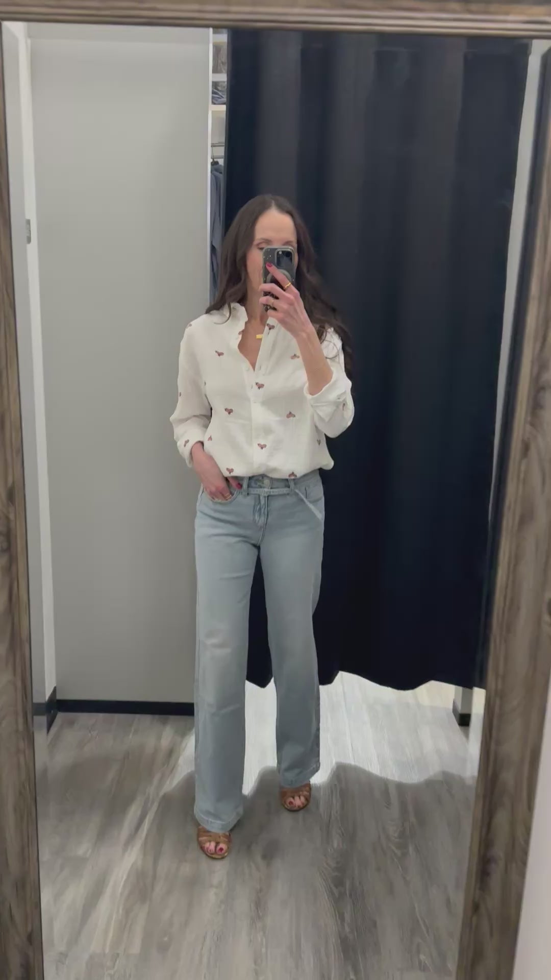 Dex Textured Floral Blouse