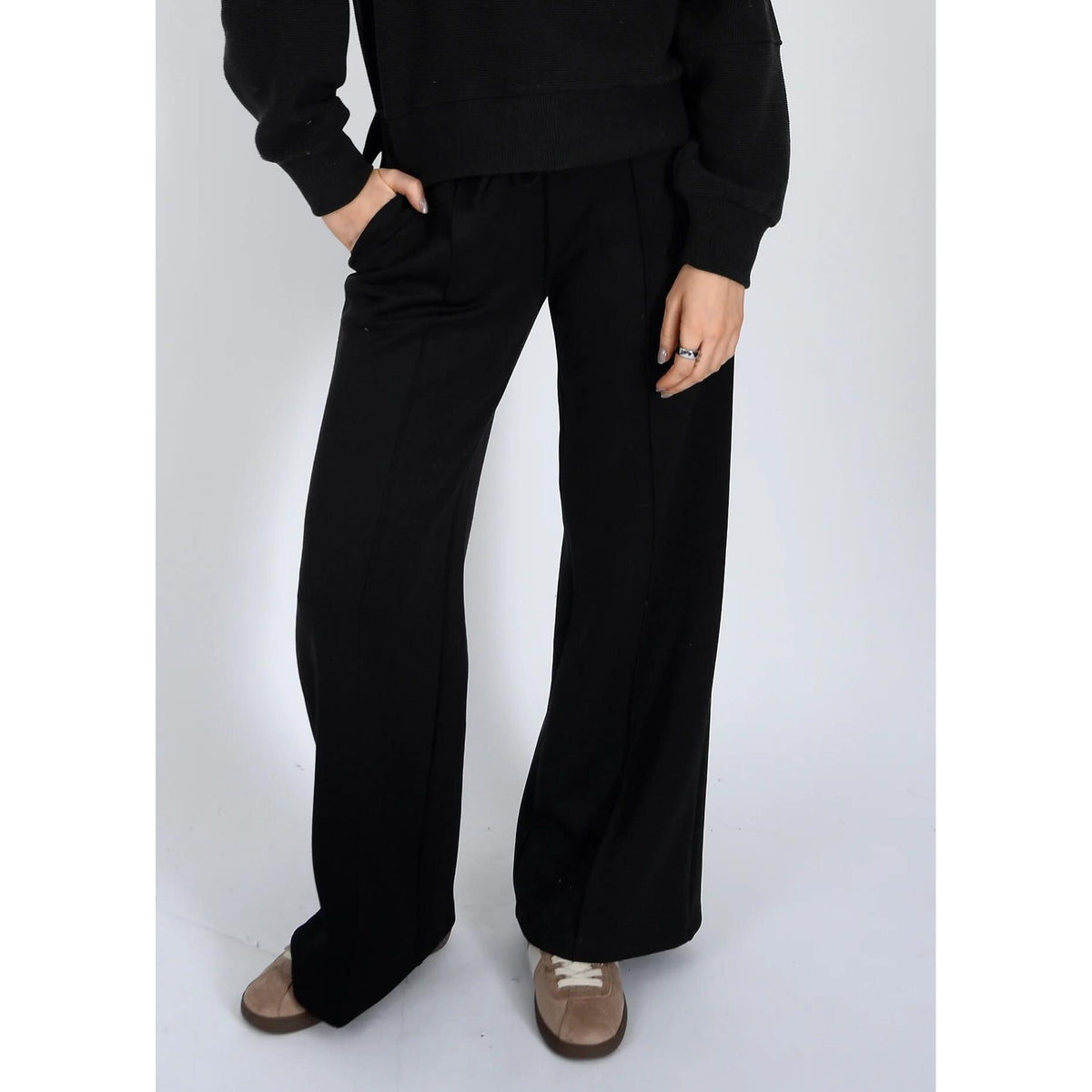 Prida Soft Knit Pull-On Drawstring Pant