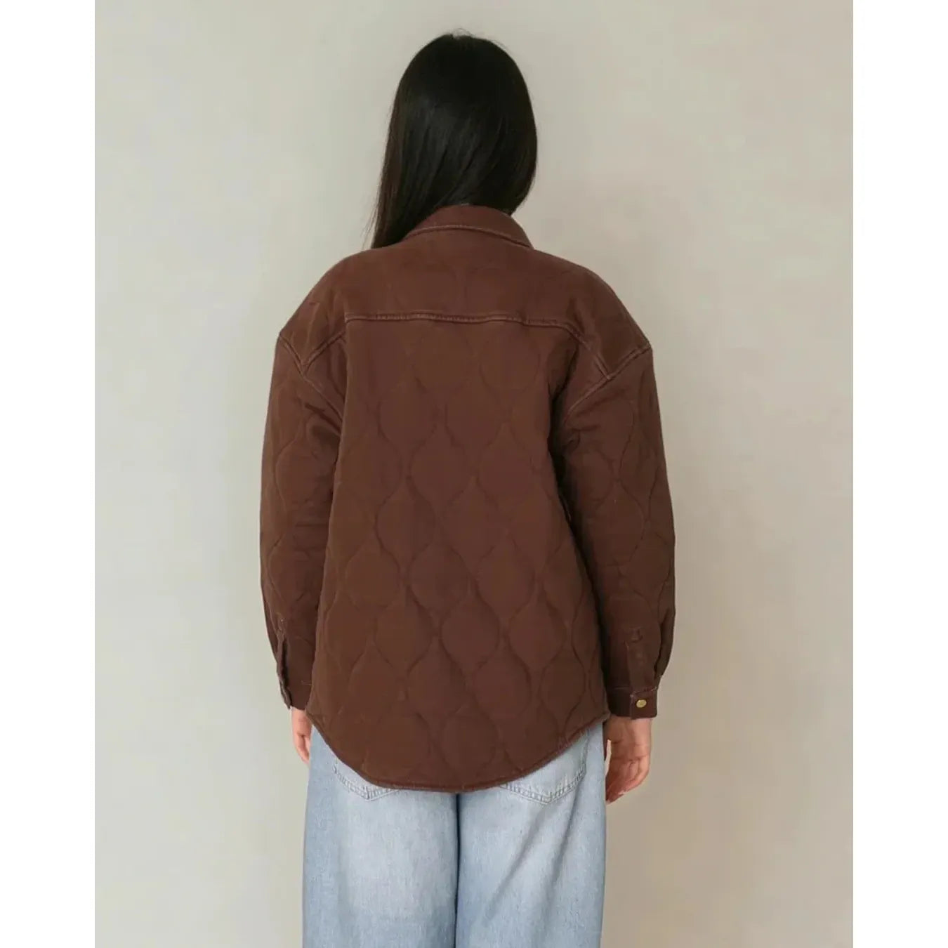 Priv Leni Quilted Brushed Cotton Coat