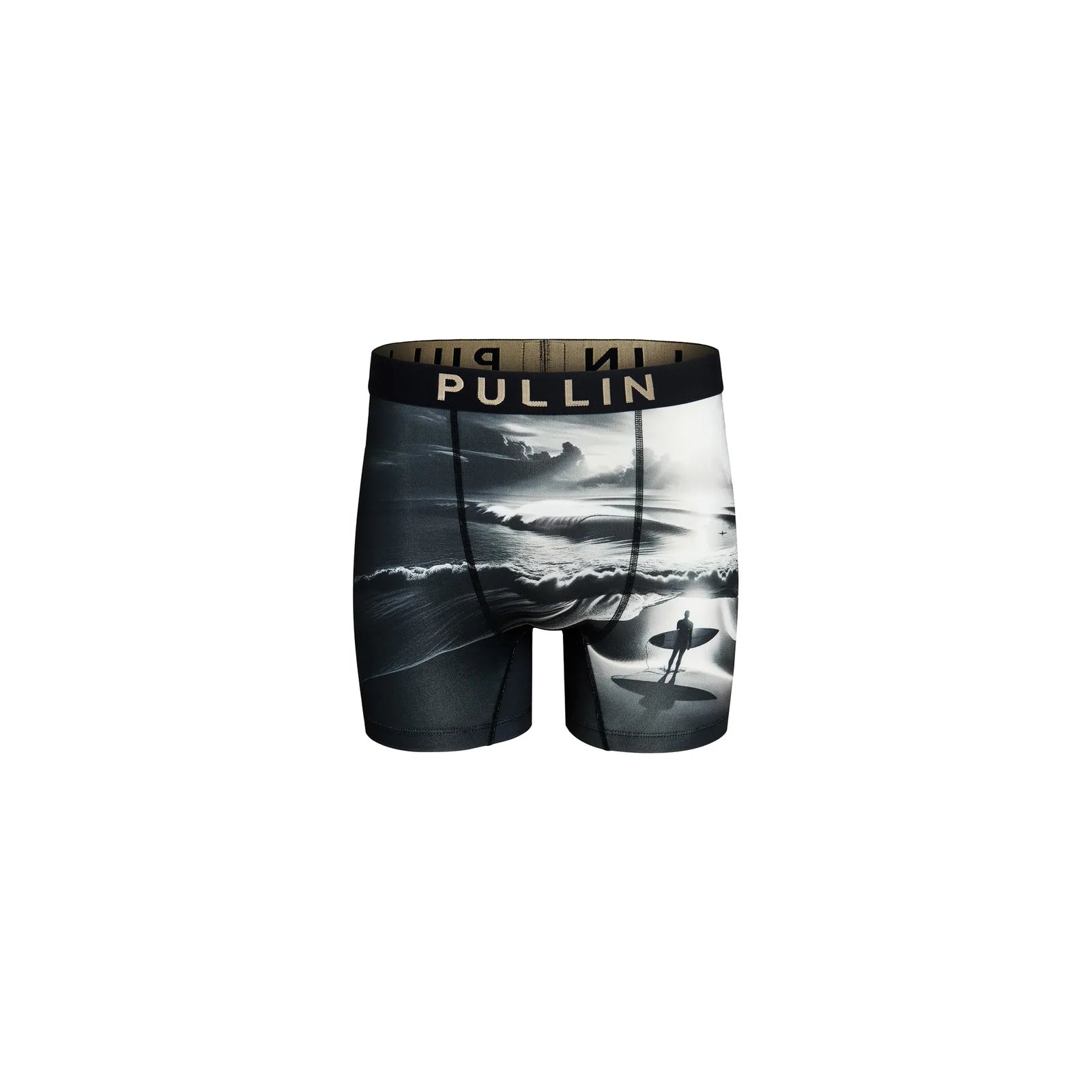 Pullin Fashion 2 Ripsurf Brief boxer shorts with surfer waves print and wide 40mm elastic waistband.