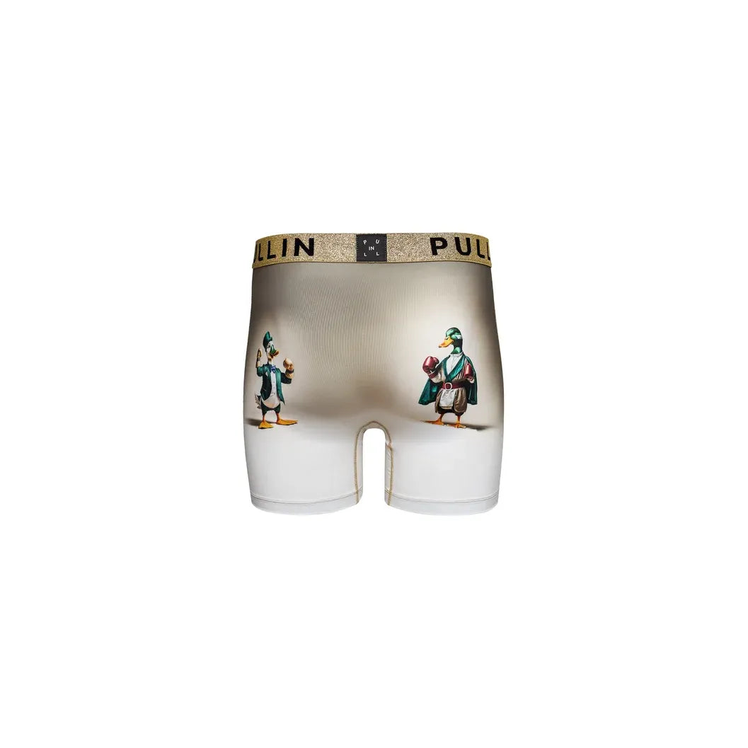 Pullin Fashion 2 Hop boxer shorts featuring historical duck models, wide jacquard elastic waistband, and flatlock seams for comfort