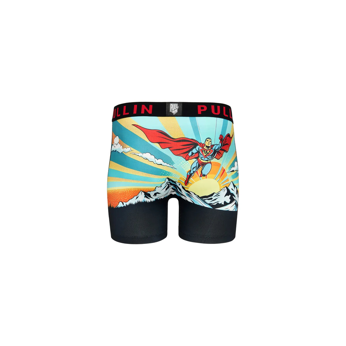 Pullin Fashion Krypto Brief: Krypto printed boxer shorts with long cut, wide crotch yoke, 40mm jacquard elastic.