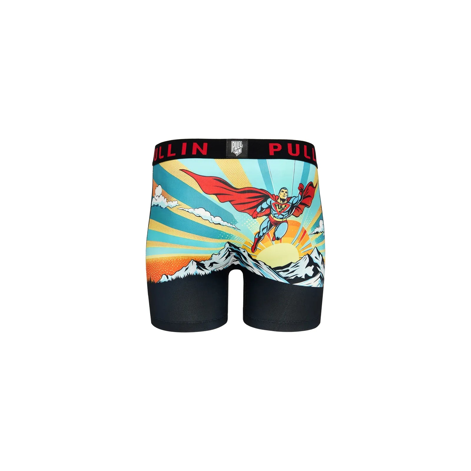 Pullin Fashion Krypto Brief: Krypto printed boxer shorts with long cut, wide crotch yoke, 40mm jacquard elastic.