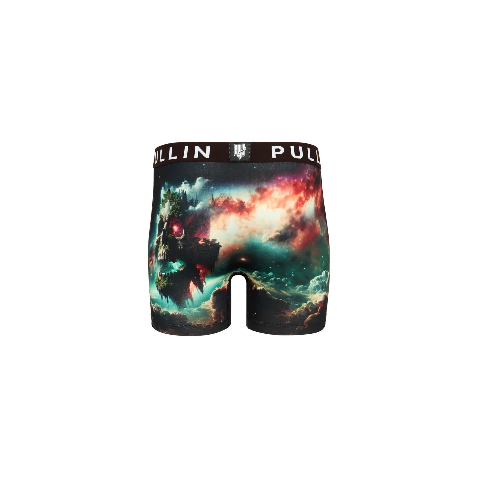 Pullin Fashion 2 Skyland Brief boxer shorts with space-themed print and wide branded waistband.