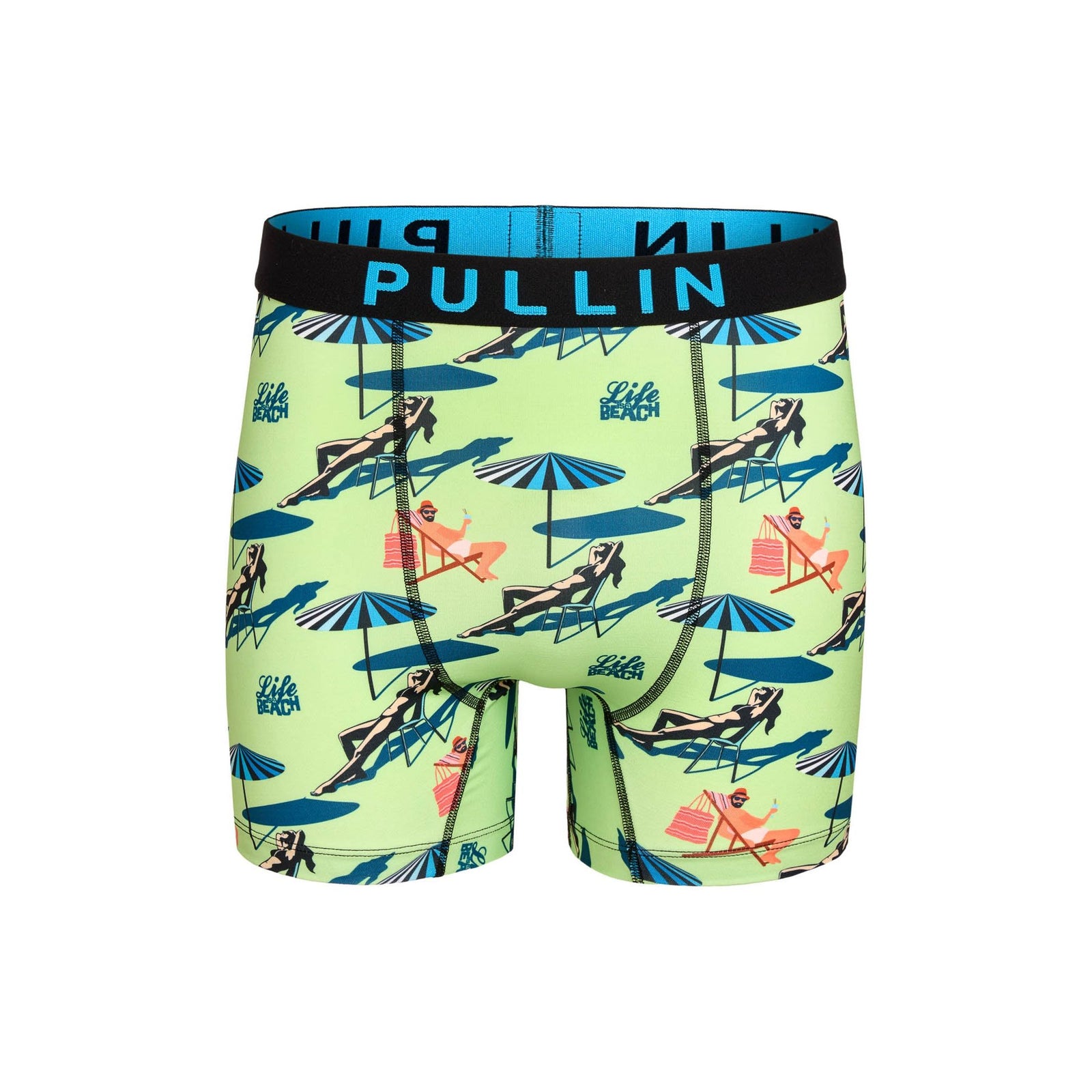 Colorful Pullin Fashion 2 LBeach Briefs with mid-thigh cut, offering comfort and freedom of movement for men.