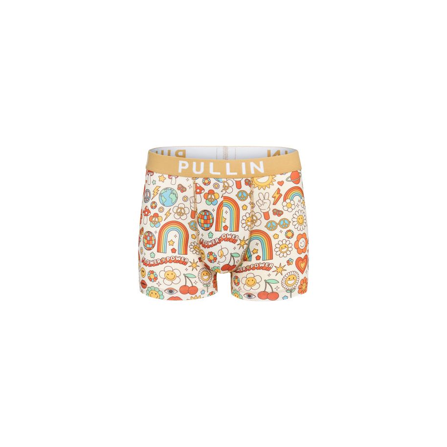 Colorful Pullin Master FlowerSP Boxer Brief featuring multicolored prints, designed for comfort and a perfect fit.