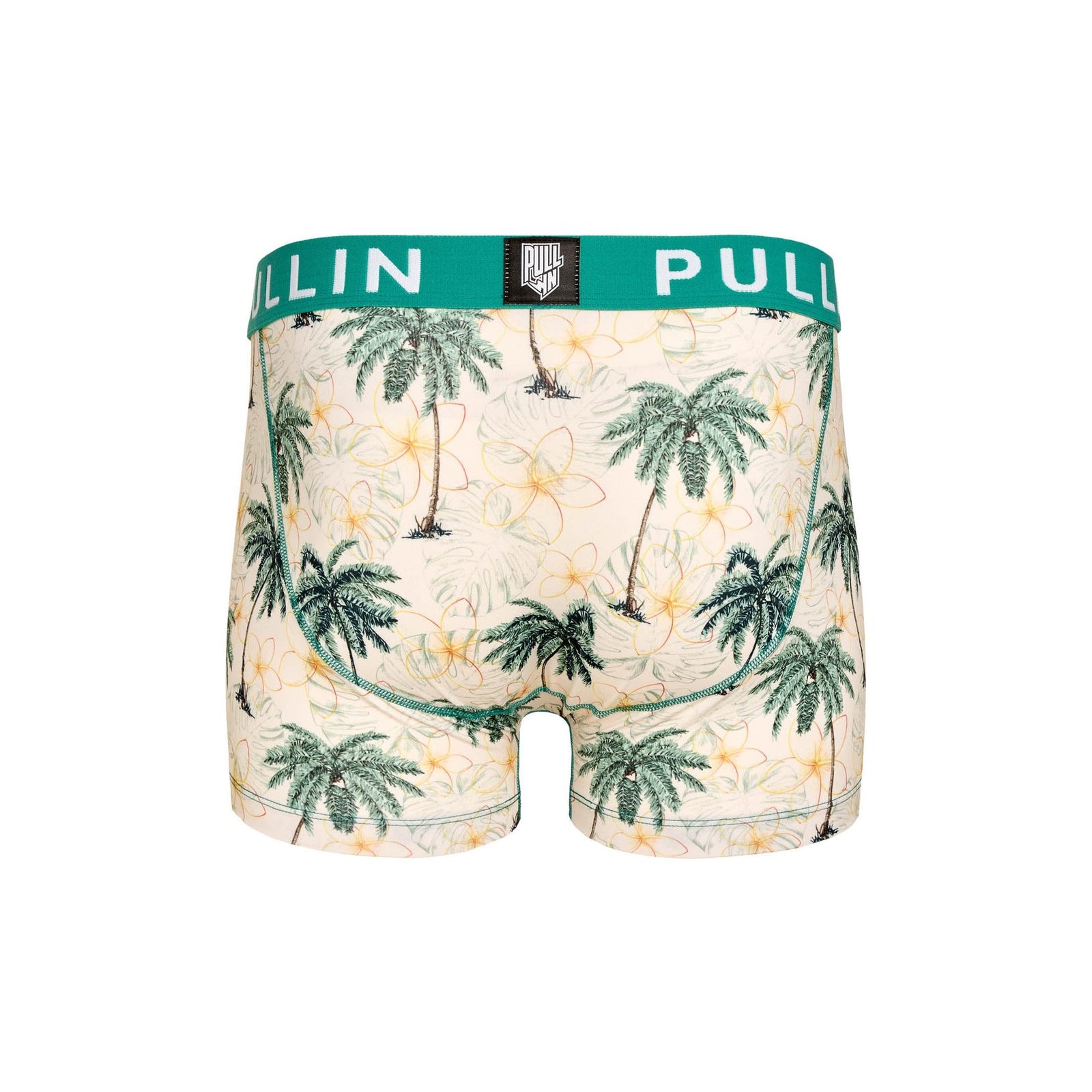 Pullin Master VeniceB Boxer Brief features a vibrant palm print, crafted for comfort with LYCRA® elastane for a perfect fit.