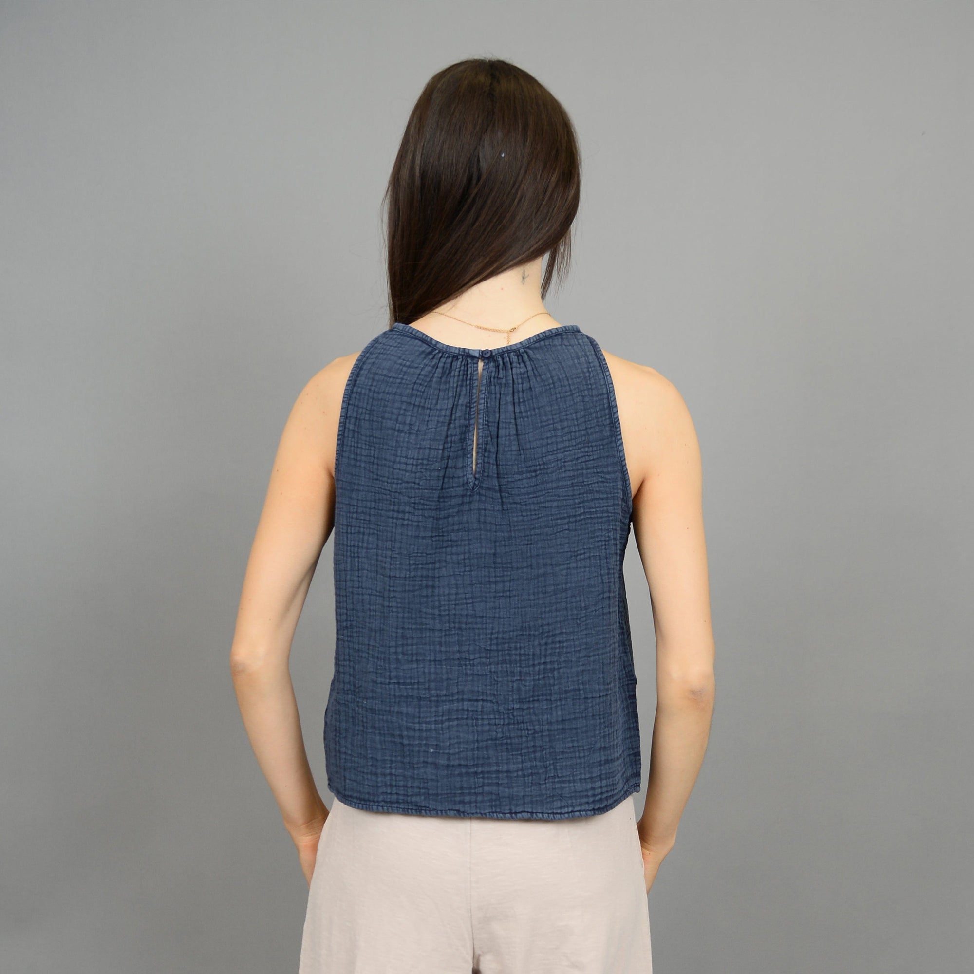 RD Heine Bubble Gauze Tank Top