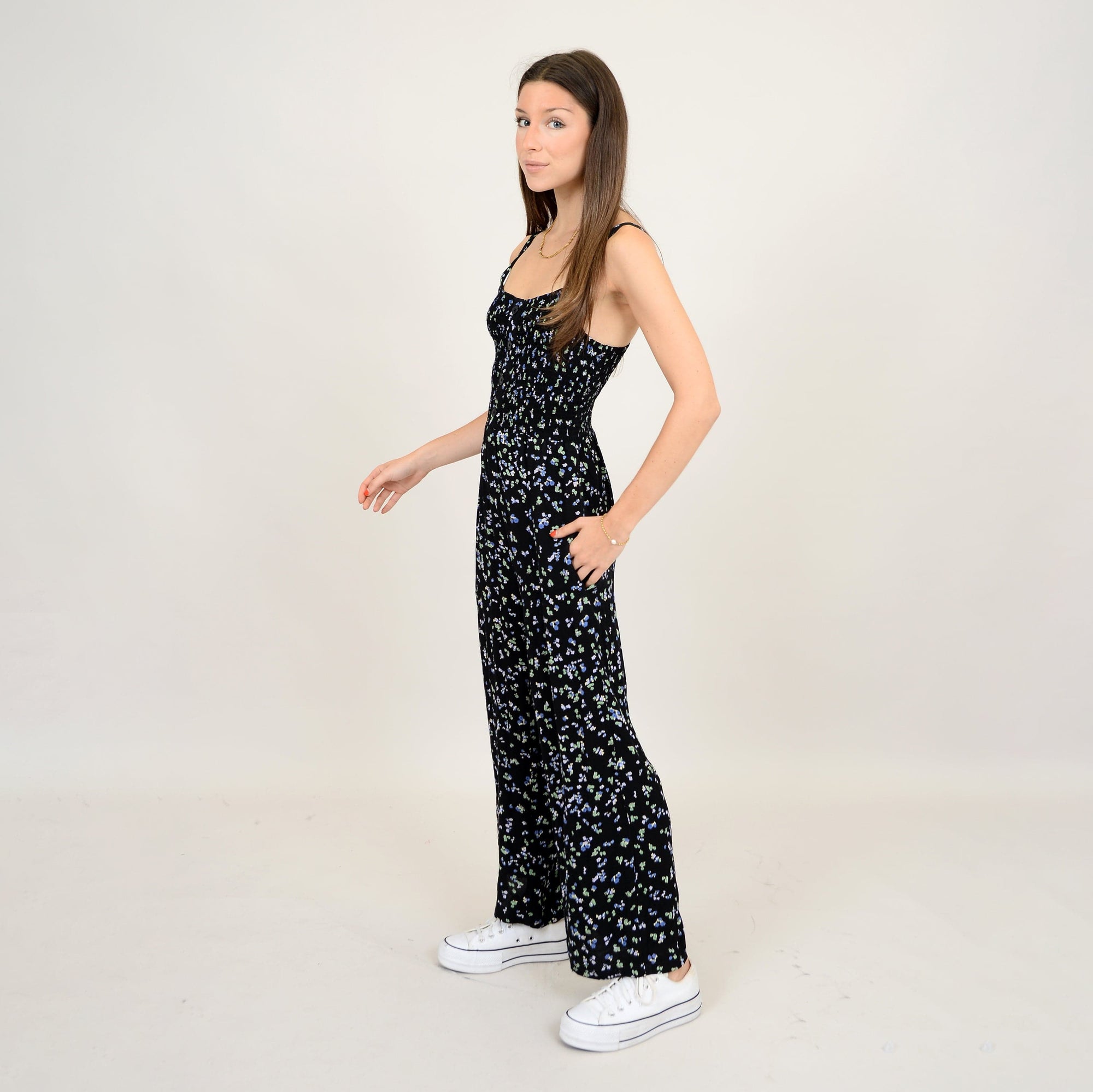 RD Joliette Printed Crepe Tank Jump Suit