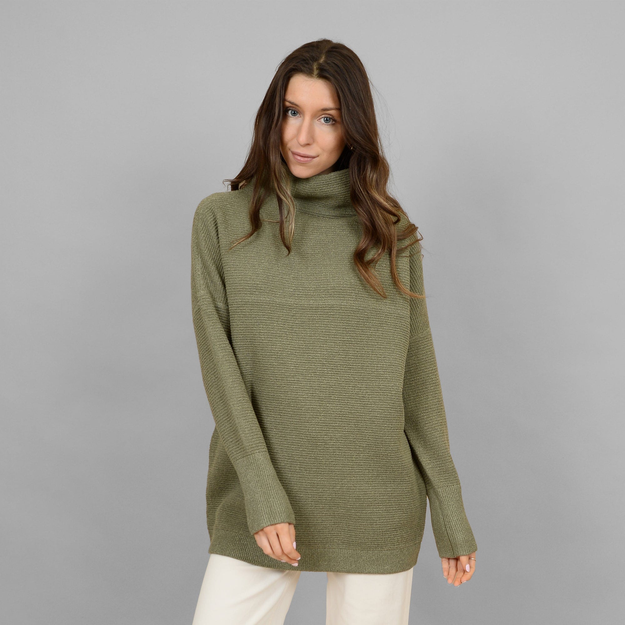 RD Olive / XS Ottoman Mock Neck Sweater