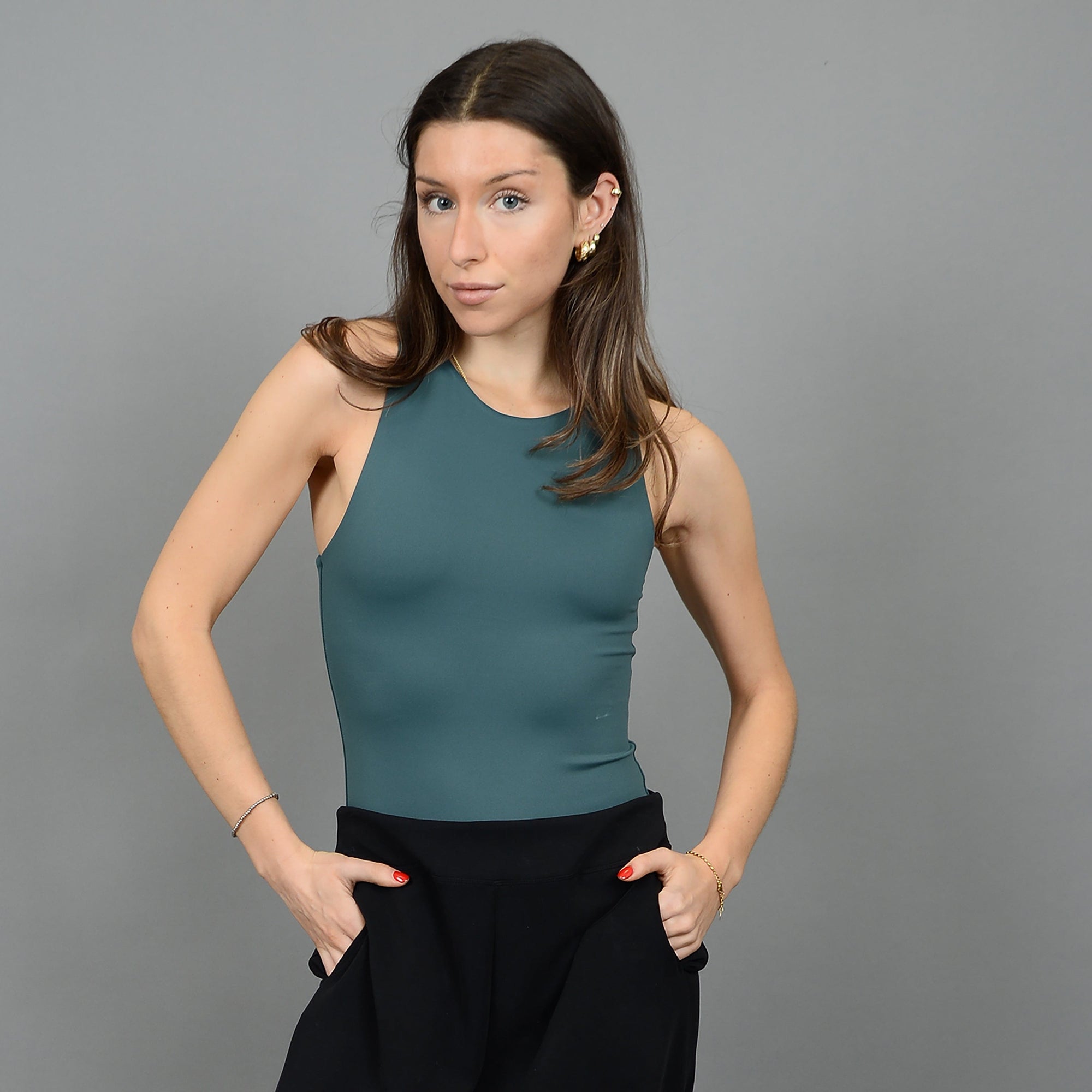 Second Skin Roxi Long Sleeve Velvet Bodysuit – BK's Brand Name
