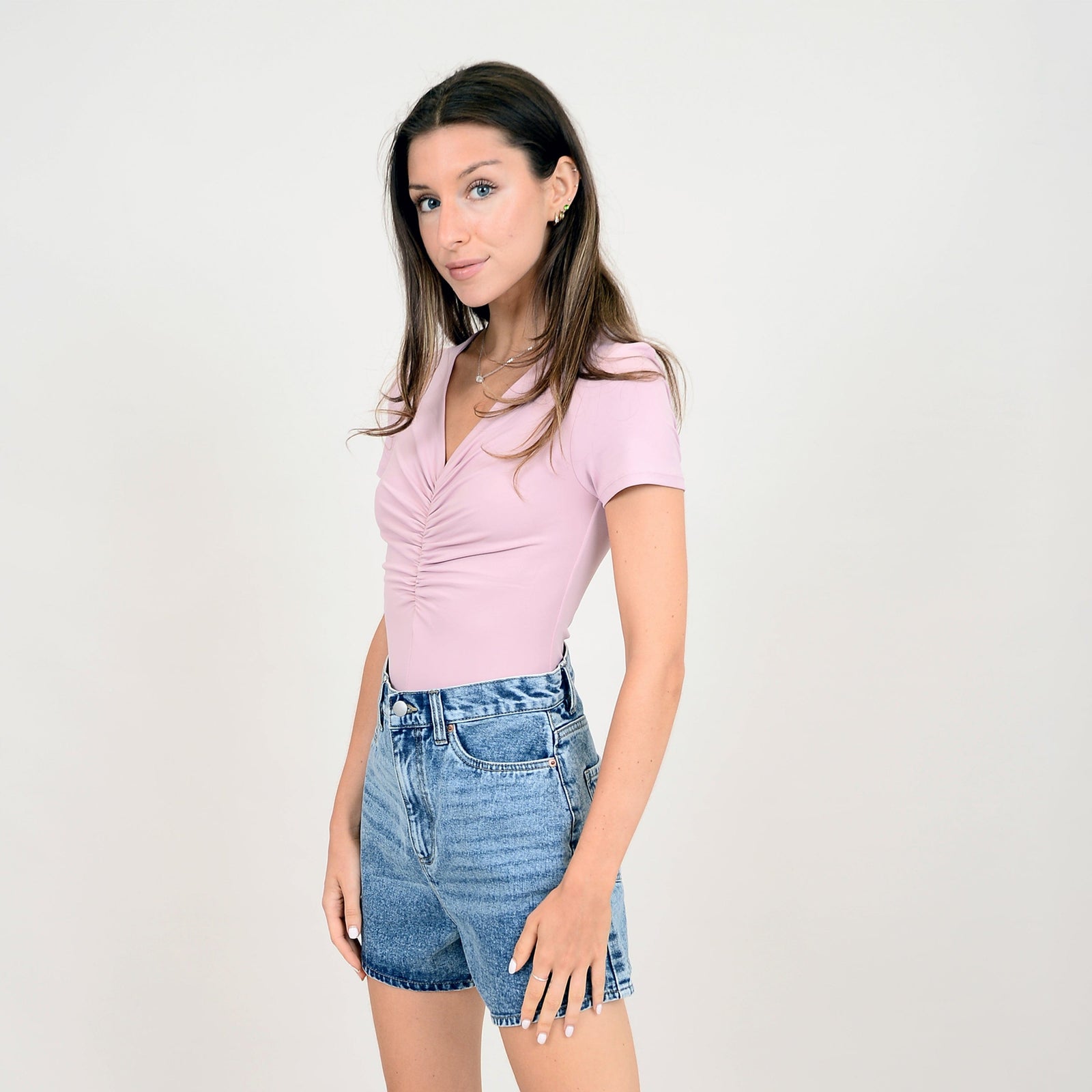 RD Second Skin Viola Sleeveless Vneck Bodysuit