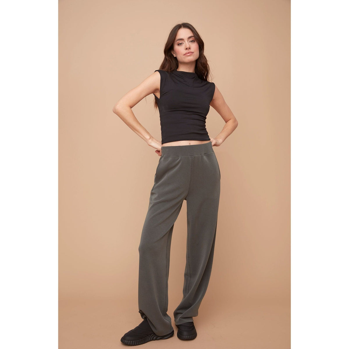 RD Second Skin Yve Mock Neck Ruched