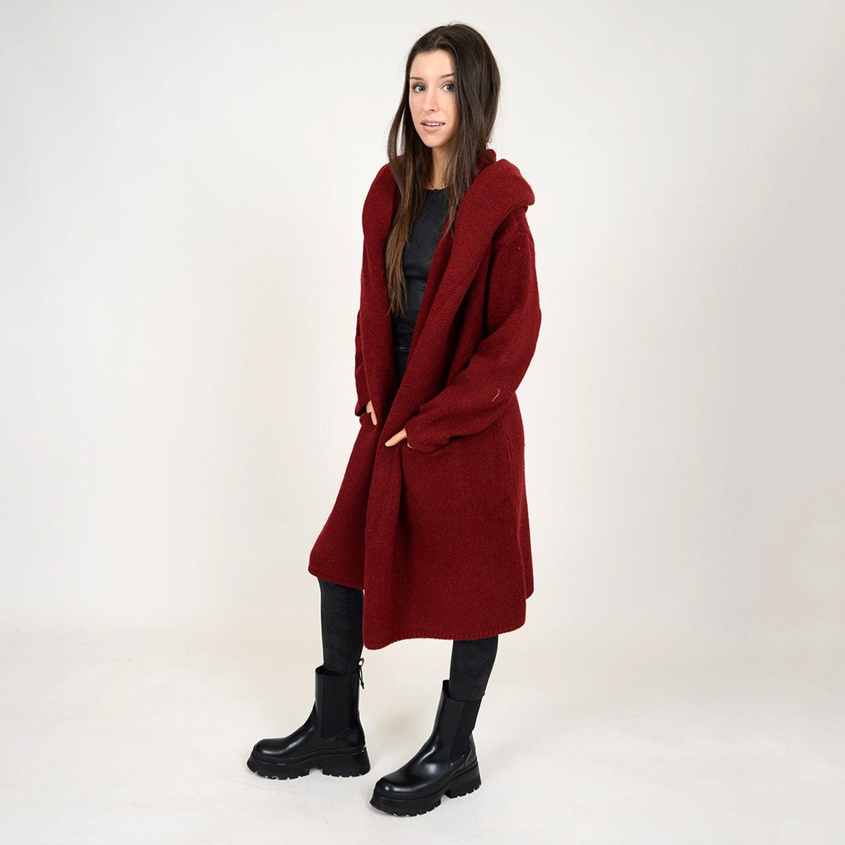 Boucle 2024 hooded coat