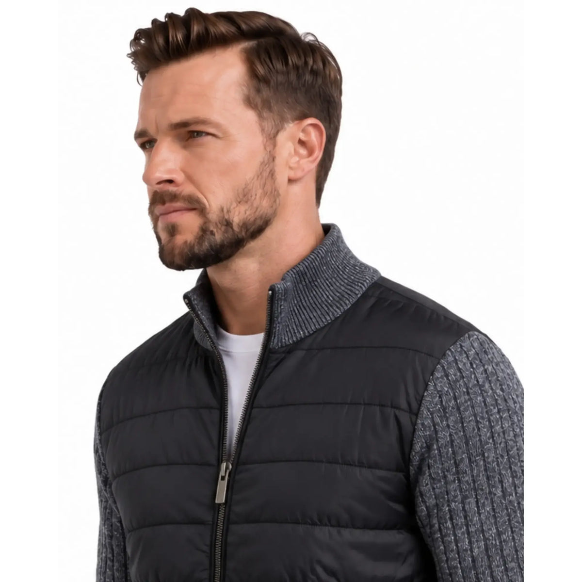 Report Collection Hybrid Knit Sweater Jacket