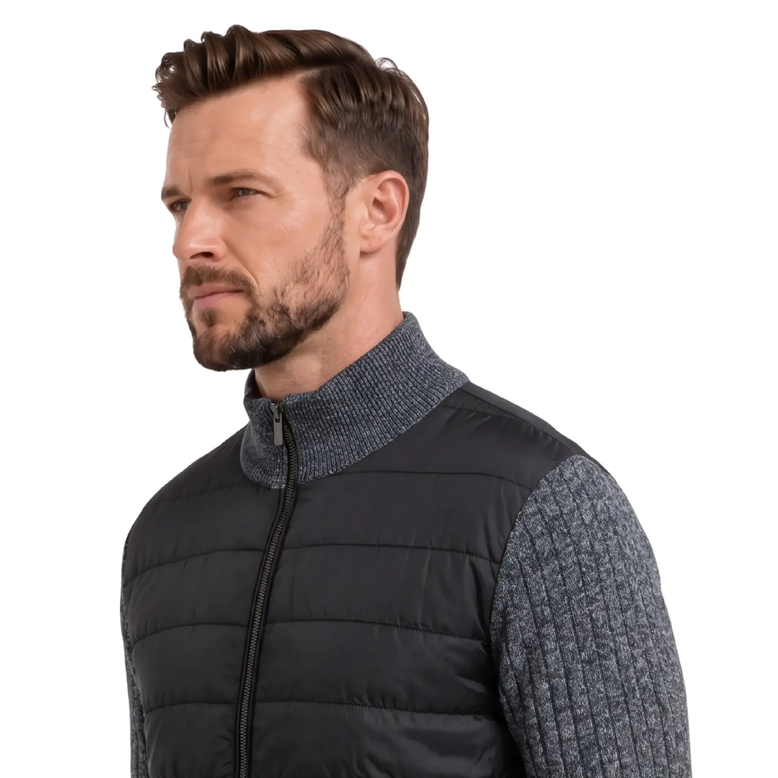 Report Collection Hybrid Knit Sweater Jacket