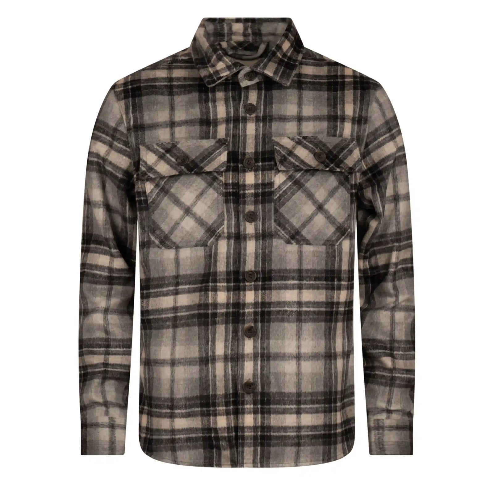 Report Collection Brushed Flannel Overshirt
