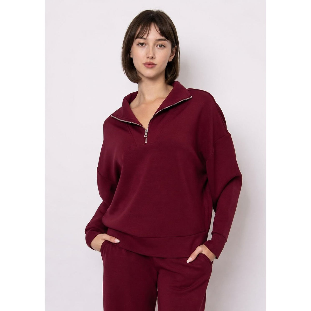 Seanni Soft Knit Half Zip Pullover
