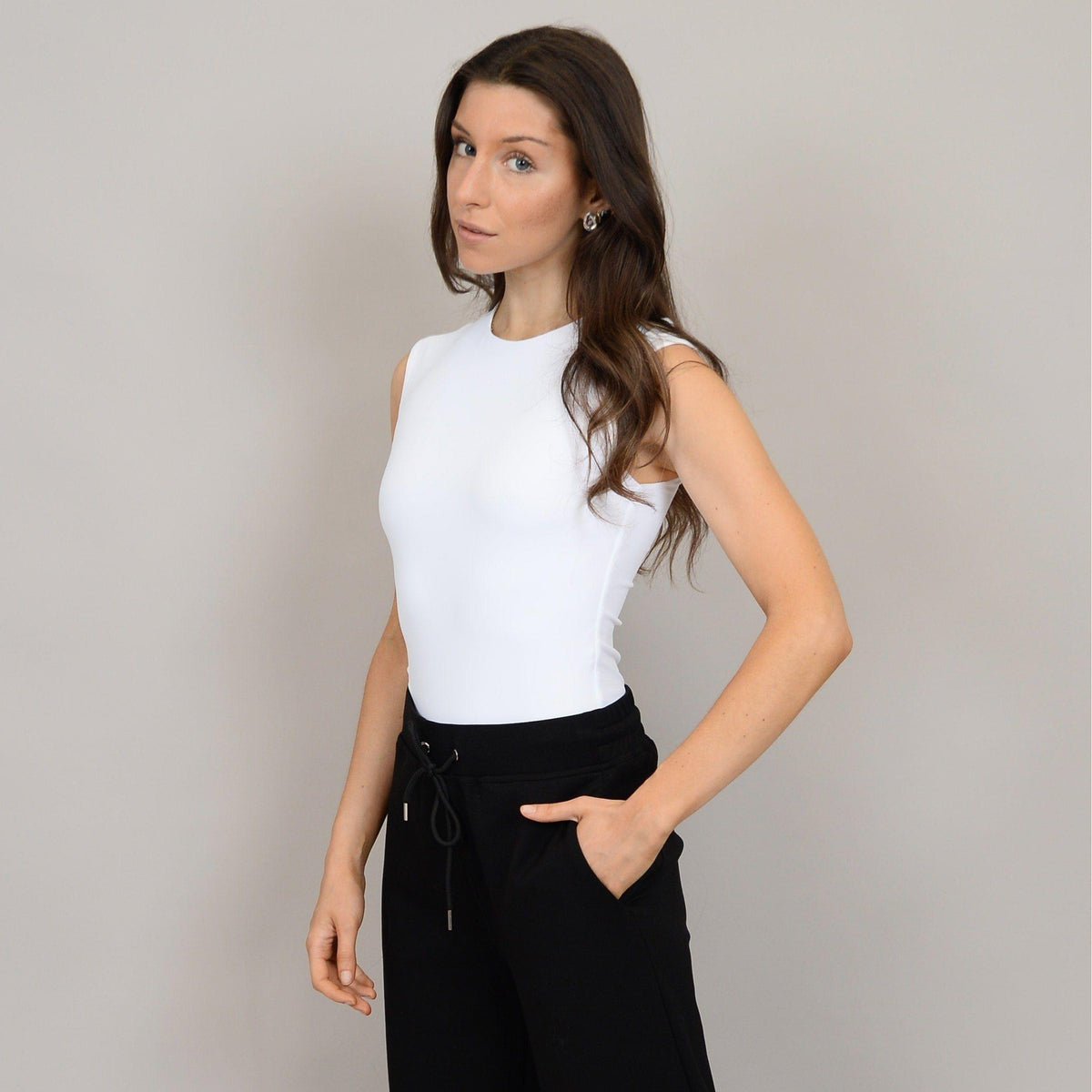 Second Skin Roxi Crew Sleeveless Bodysuit