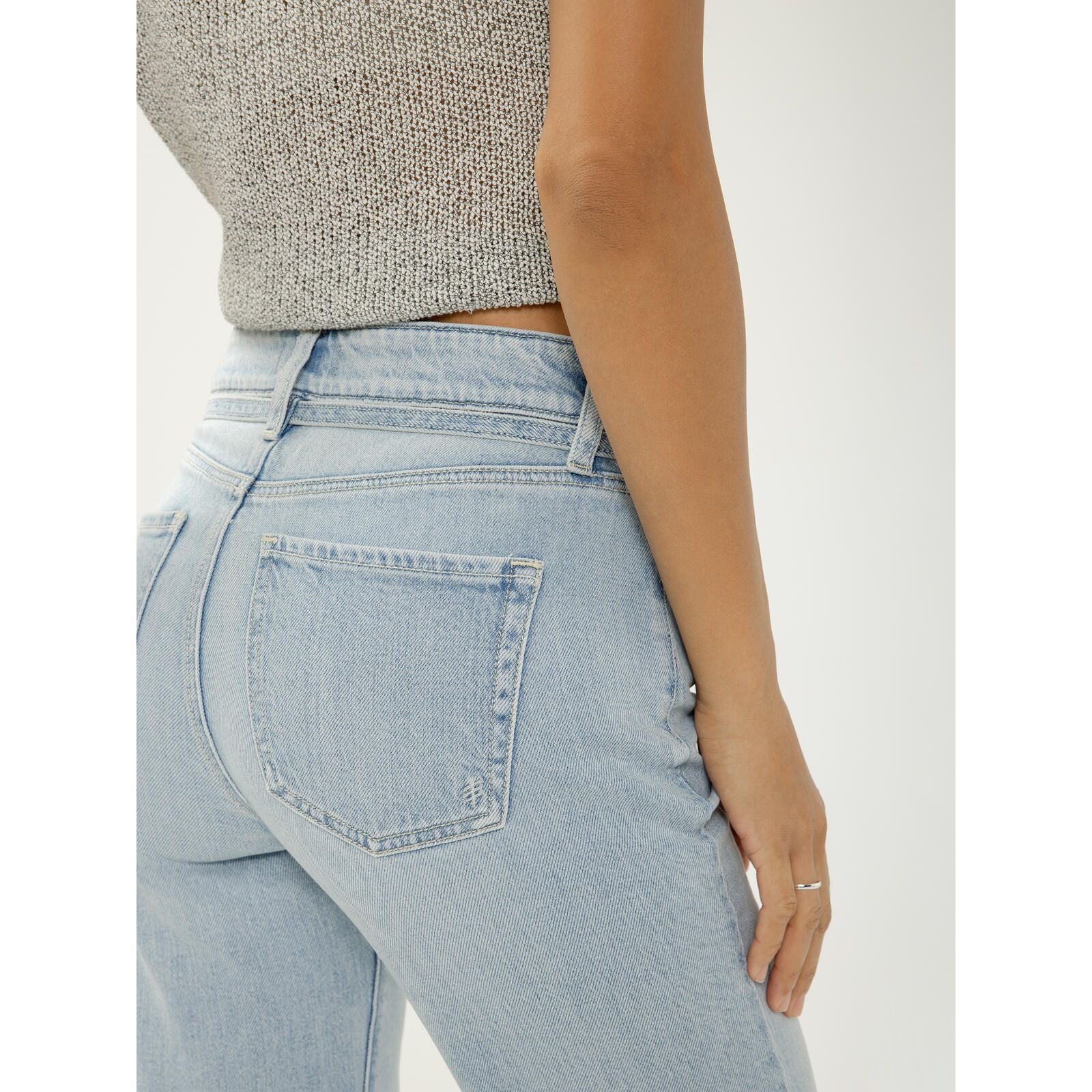 Silver Avery Trouser in Sycamore