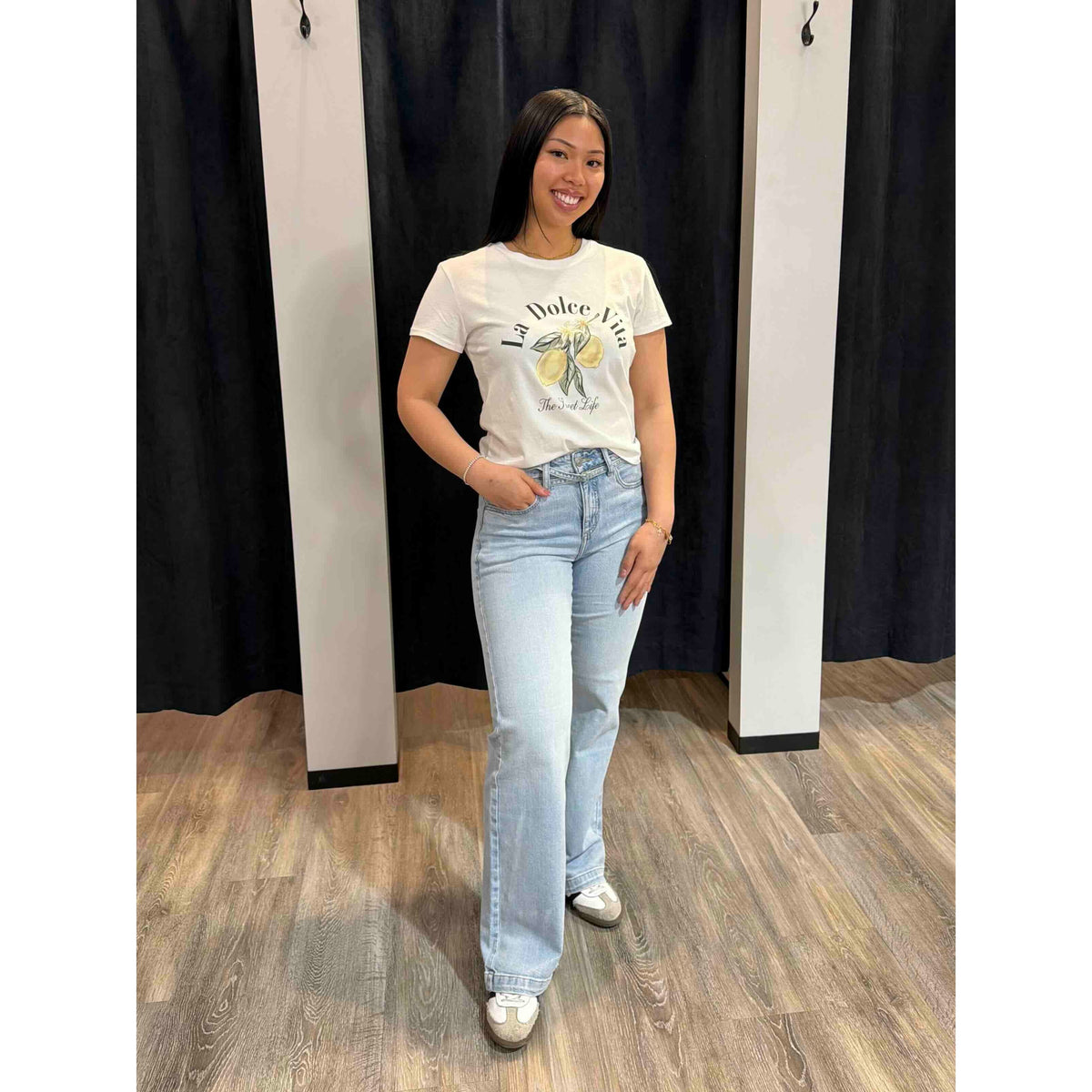 Silver Avery Trouser in Sycamore