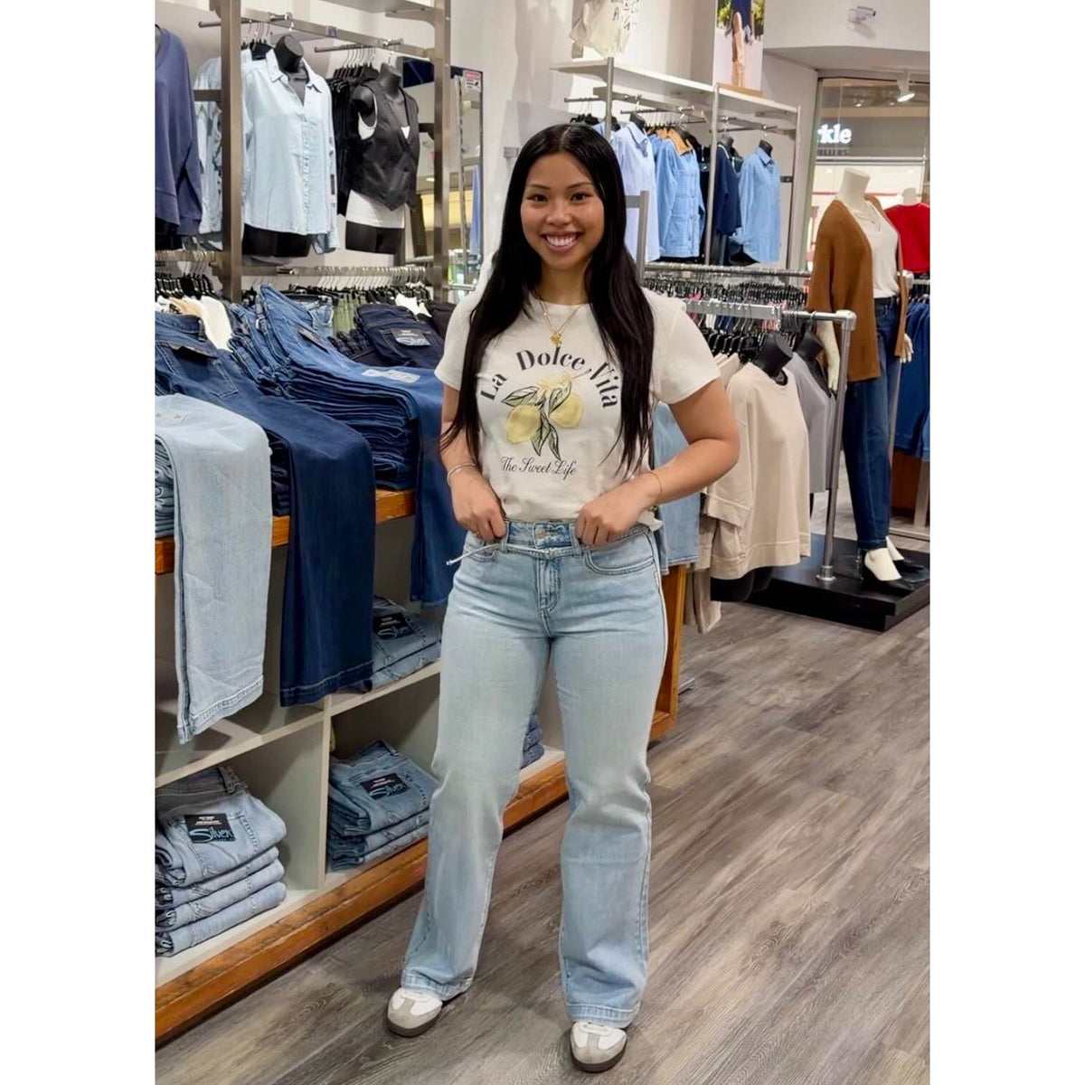 Silver Avery Trouser in Sycamore