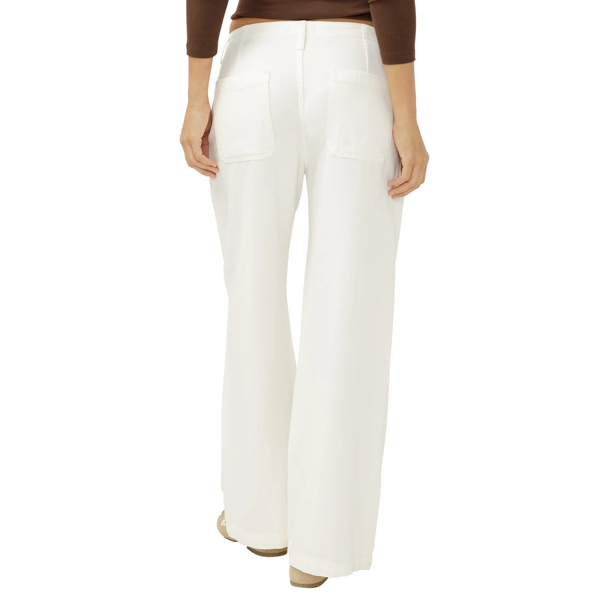 Silver Wide Leg Drawstring Beach Pant