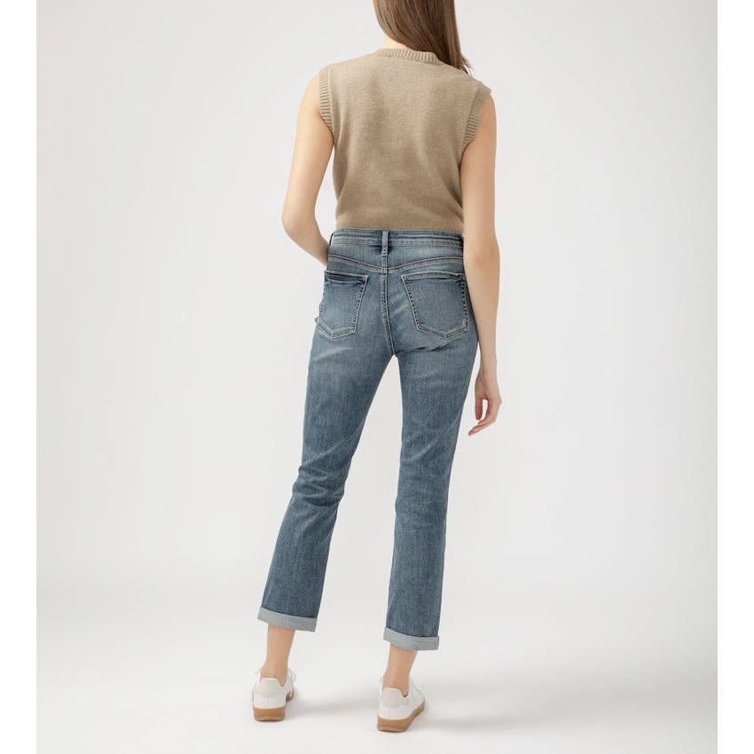 Silver Beau Indigo Boyfriend Jean