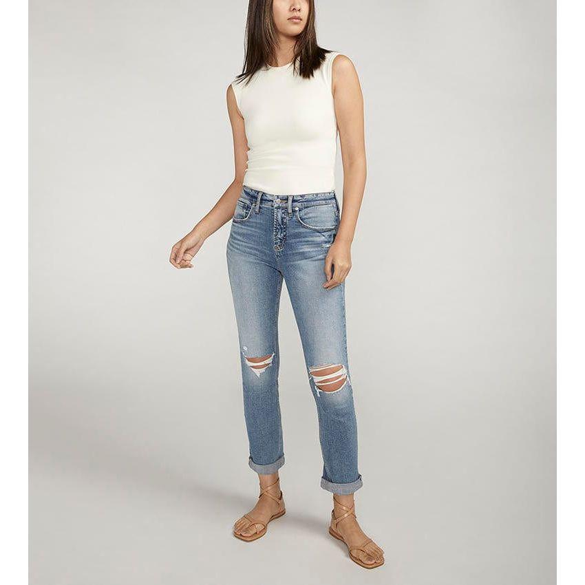 Silver Jeans Silver Beau Distressed Boyfriend Jean