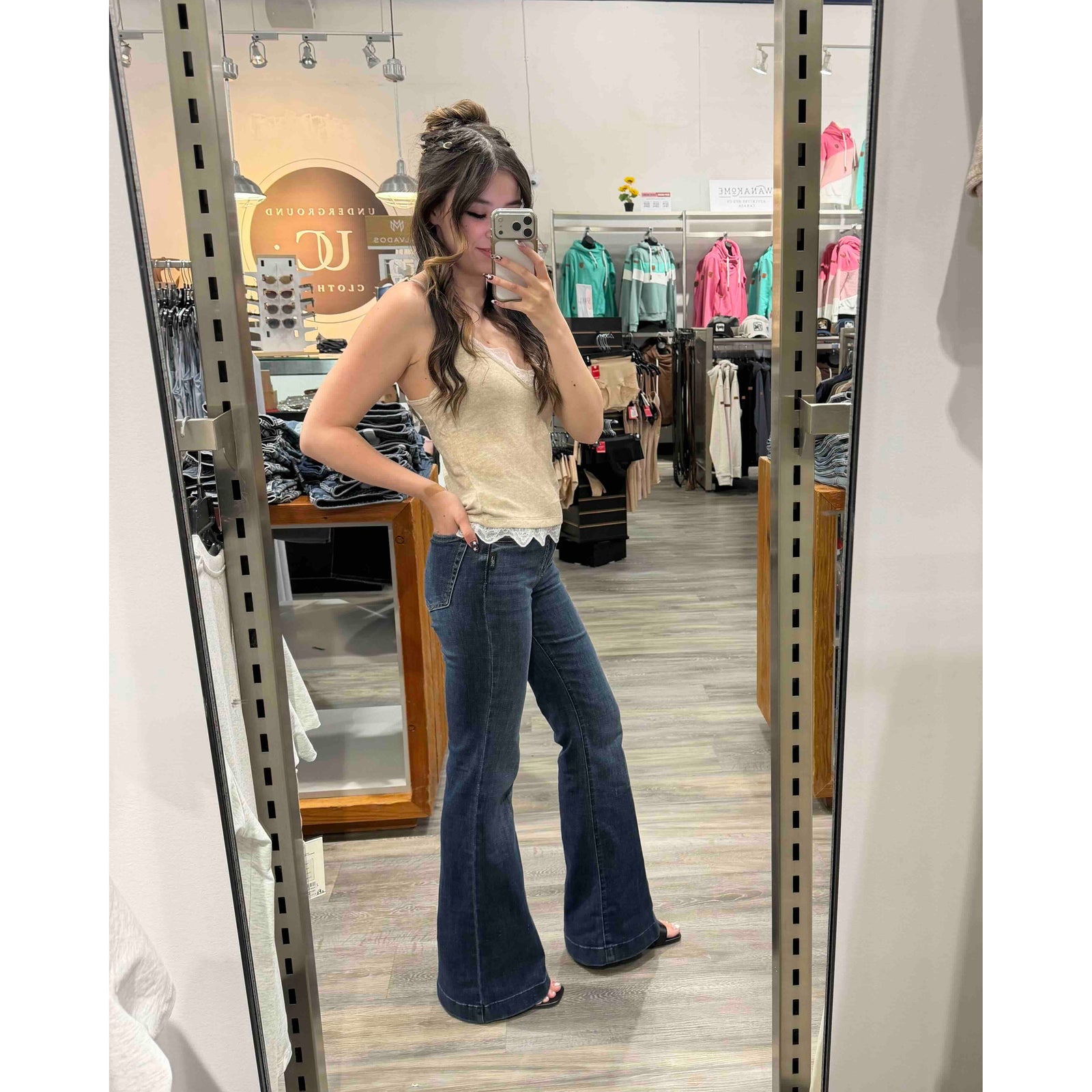 Silver Isbister 70's Flare Indigo