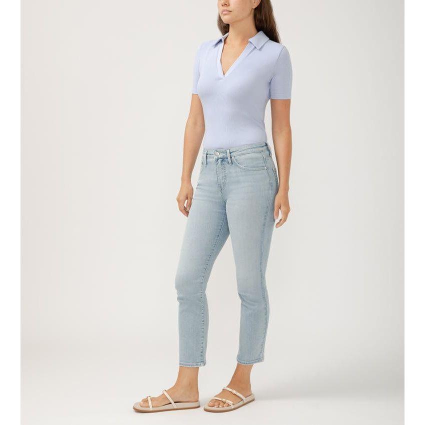 Silver Jeans Silver Isbister High Rise Ankle Straight Indigo