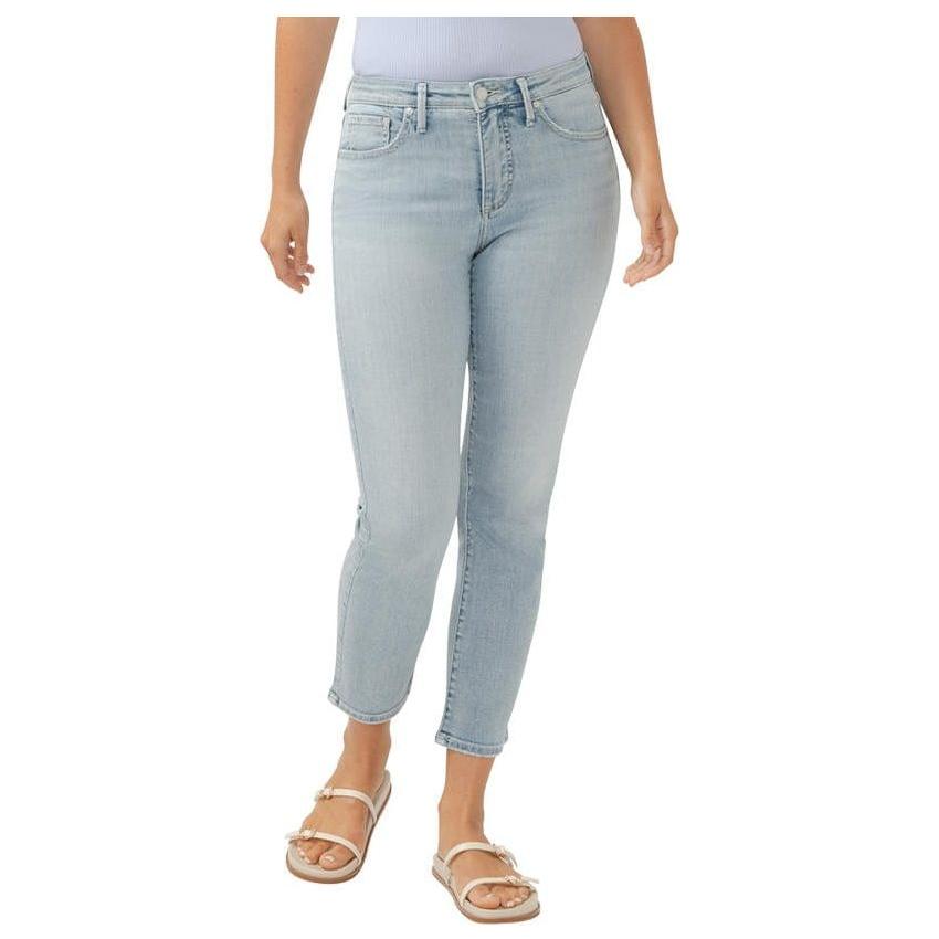 Silver Jeans Washed Indigo / 25 / 29 Silver Isbister High Rise Ankle Straight Indigo