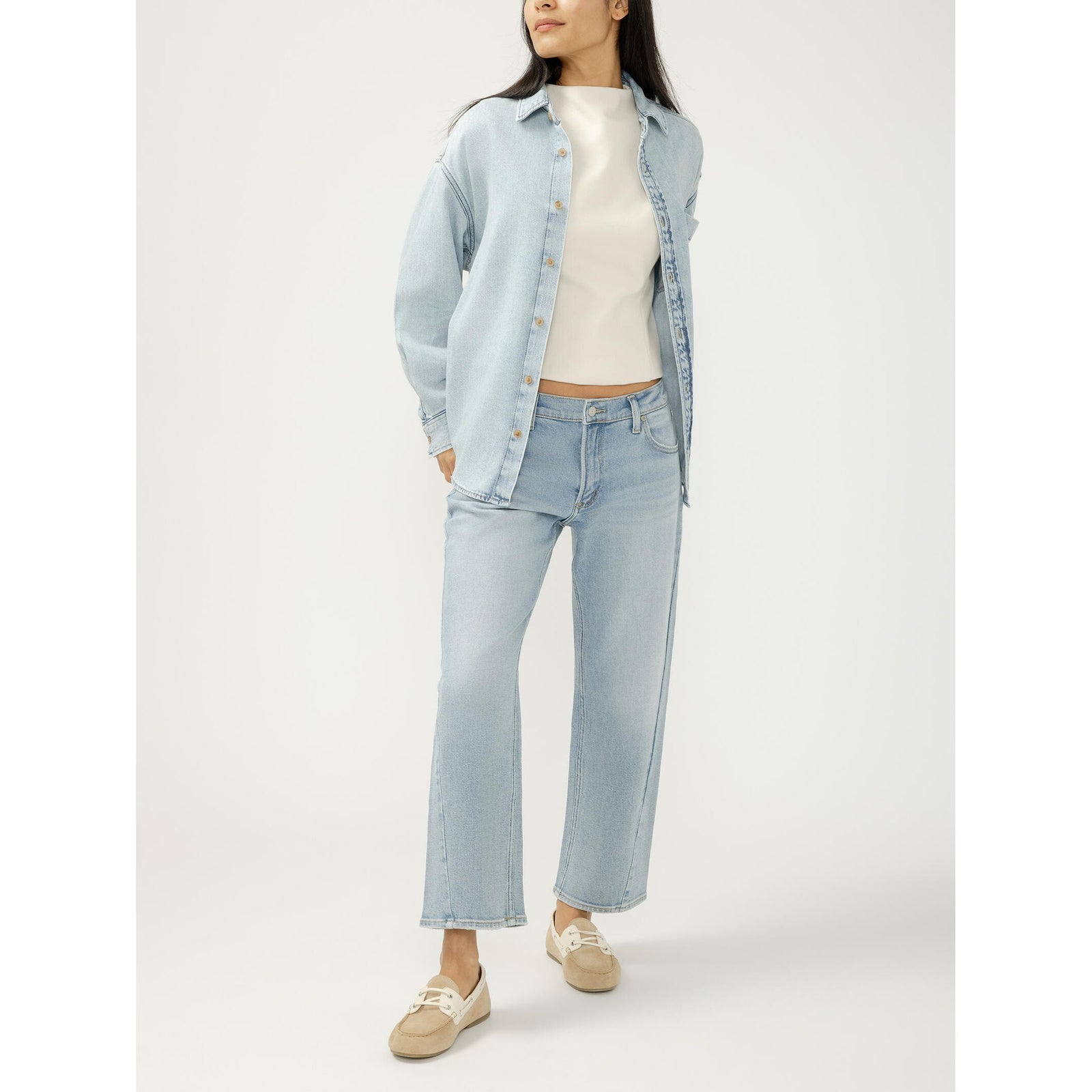 Silver Relaxed Fit Beach Shirt