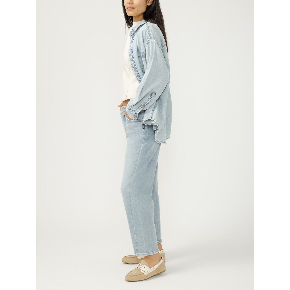 Silver Relaxed Fit Beach Shirt