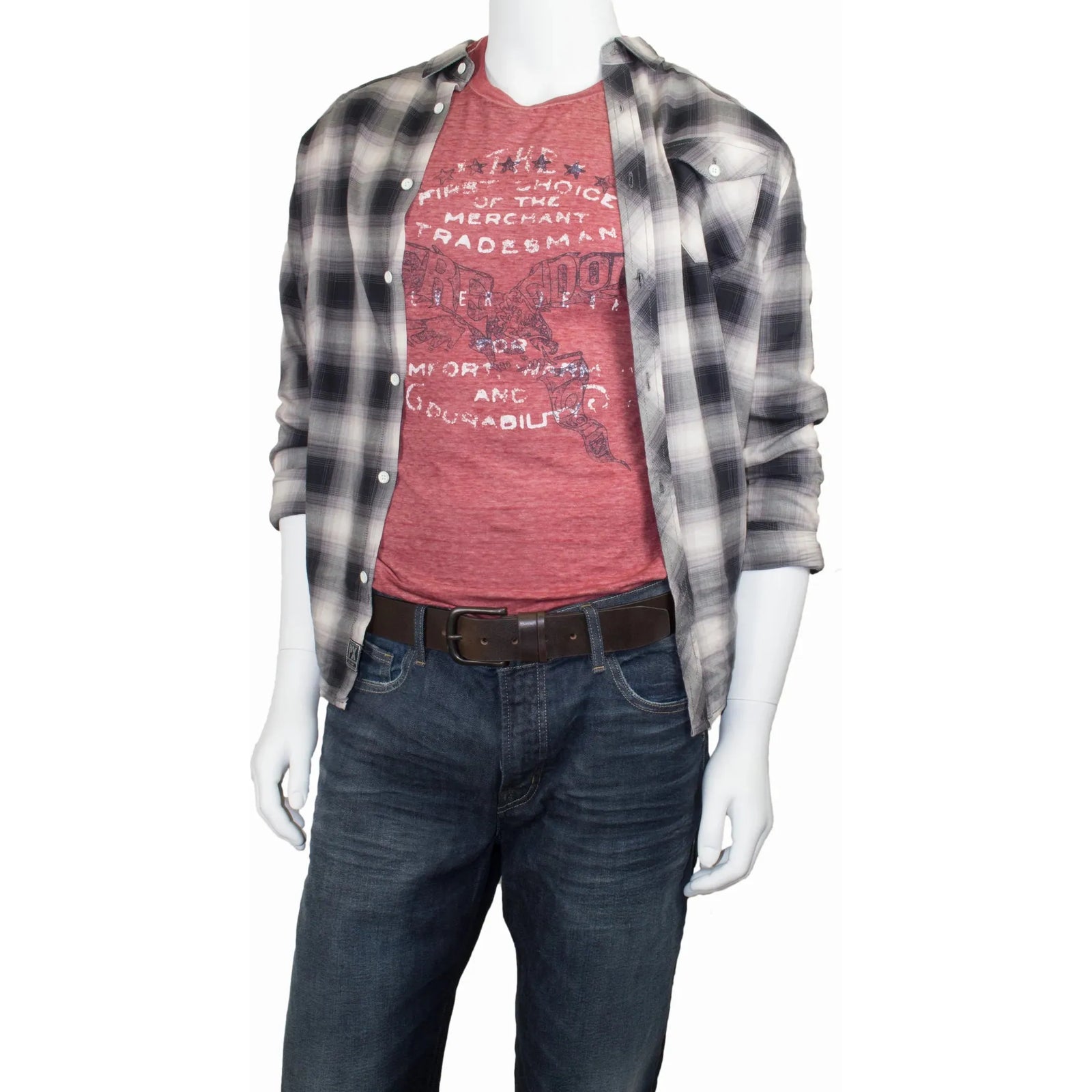 Dark brown Silver Split Loop 38MM Leather Belt with antique bronze buckle, perfect for elevating any outfit.