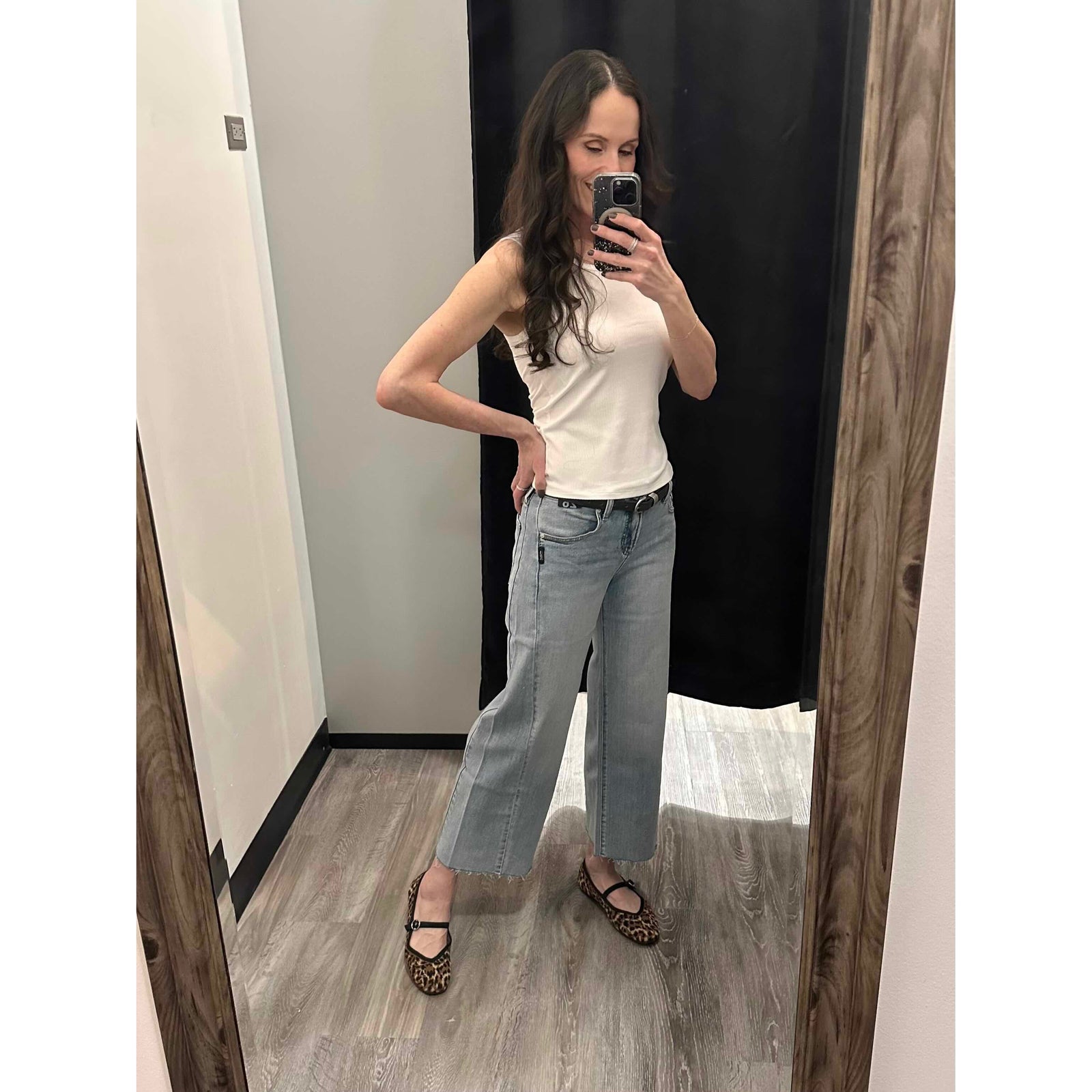 Silver Suki Wide Leg Cropped in West End