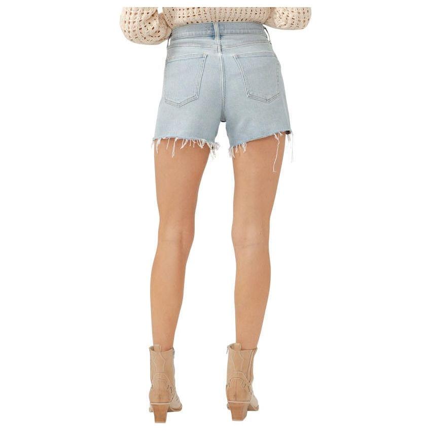 Flattering Silver Sure Thing Shorts featuring a mid-rise design, perfect for any body type and ultimate comfort.