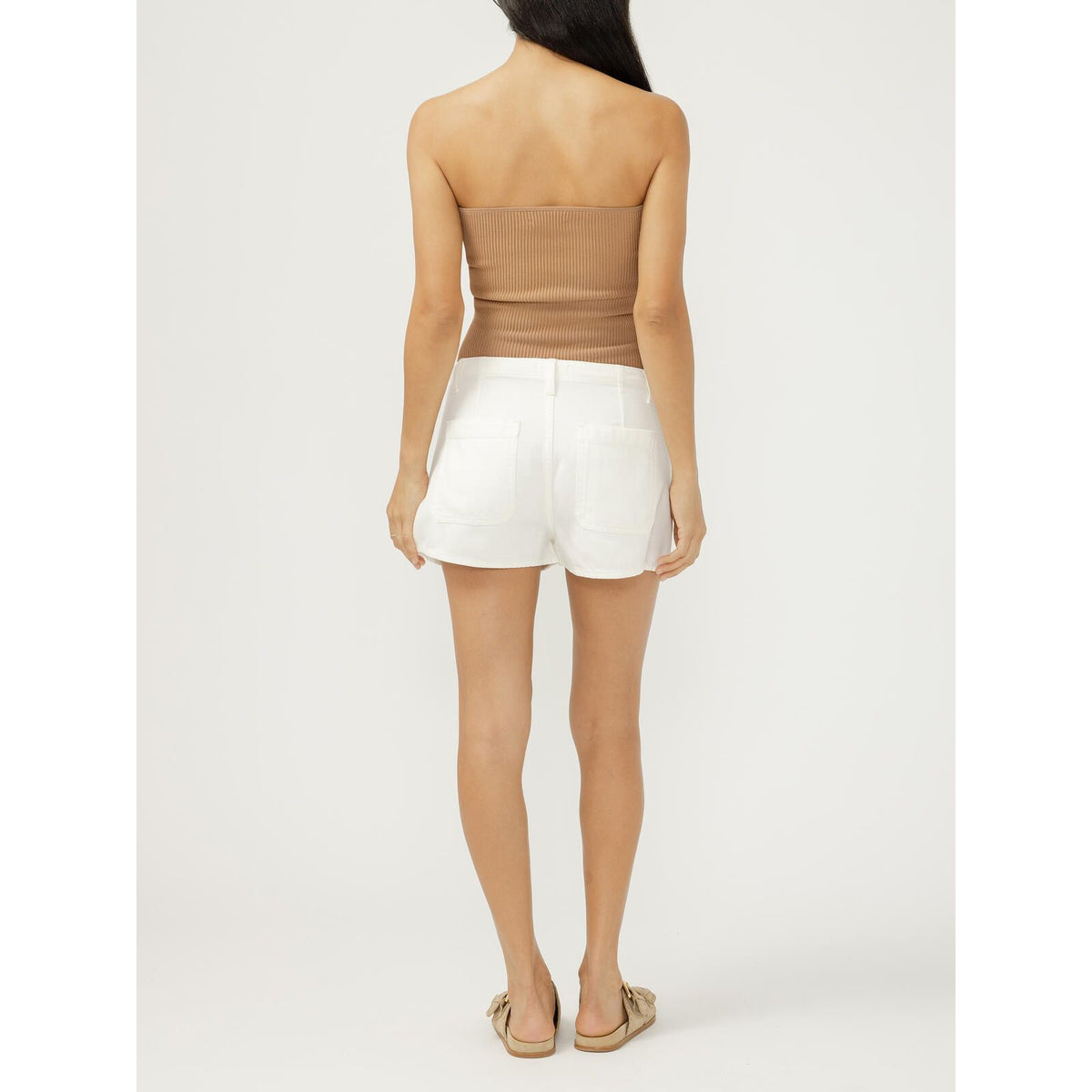 Silver Drawstring Beach Short