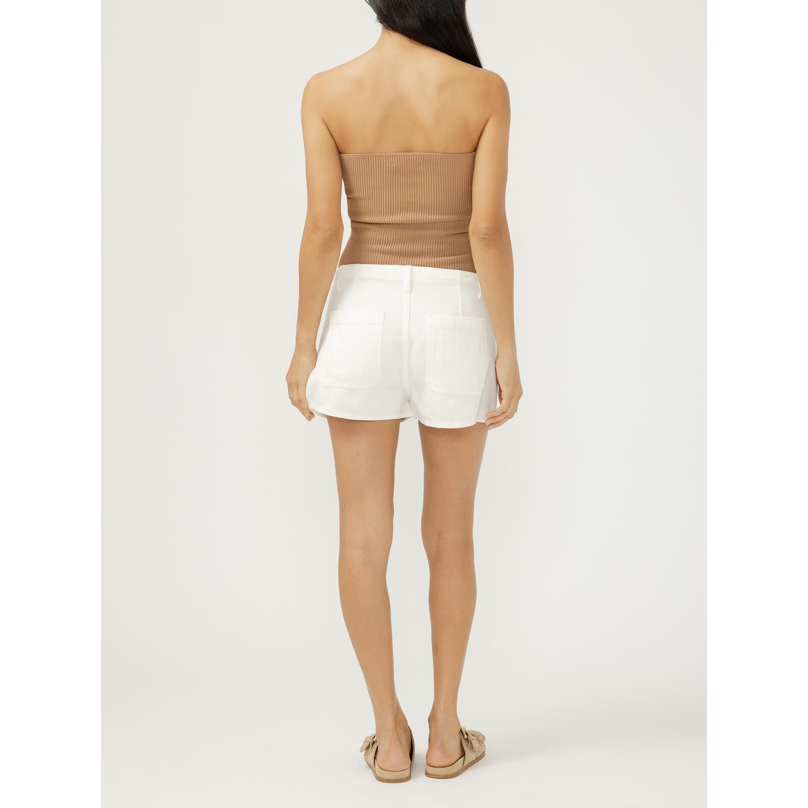 Silver Drawstring Beach Short