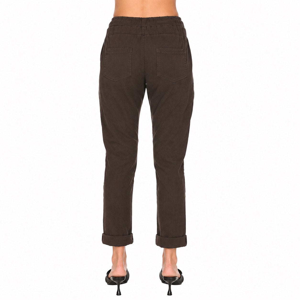 Sorella Pant with Zipper Detail Chocolate