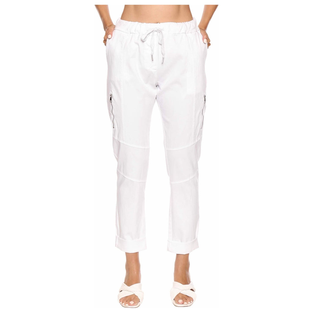 Sorella Pant with Zipper Detail White Underground Clothing