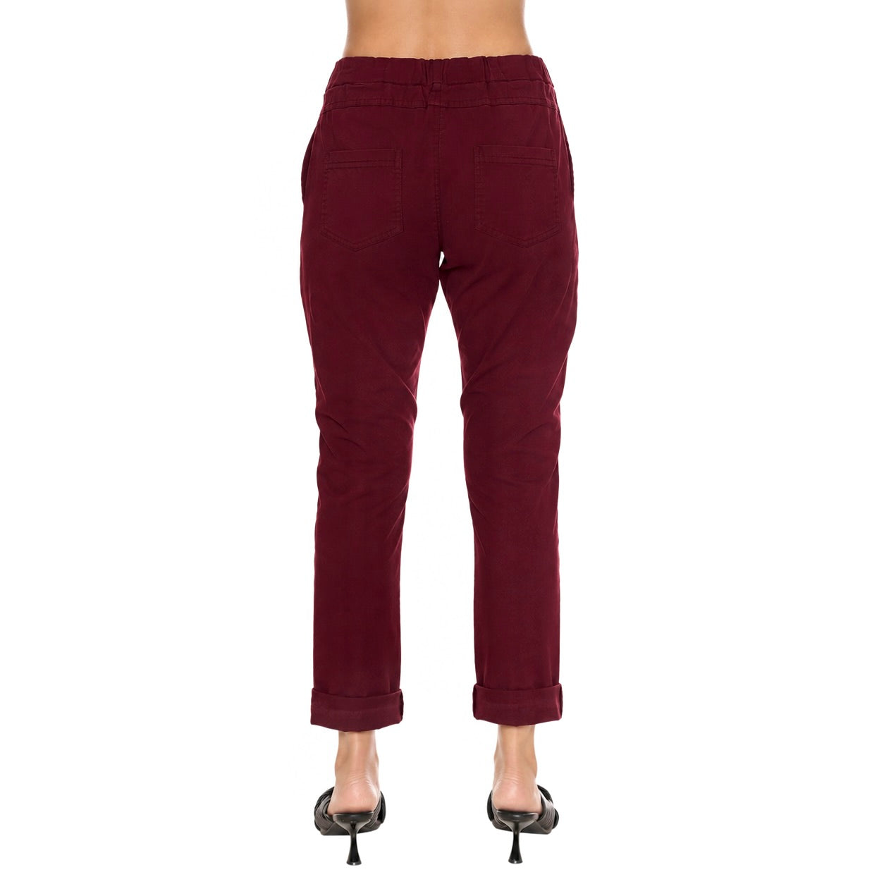 Sorella Pant with Zipper Detail Wine