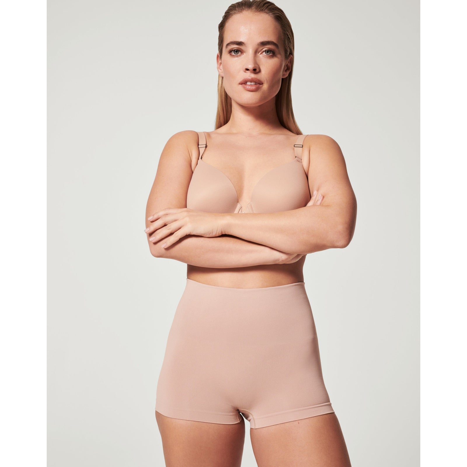 Spanx Toasted Oatmeal / XS Spanx Seamless Power Sculpting EcoCare Boyshort