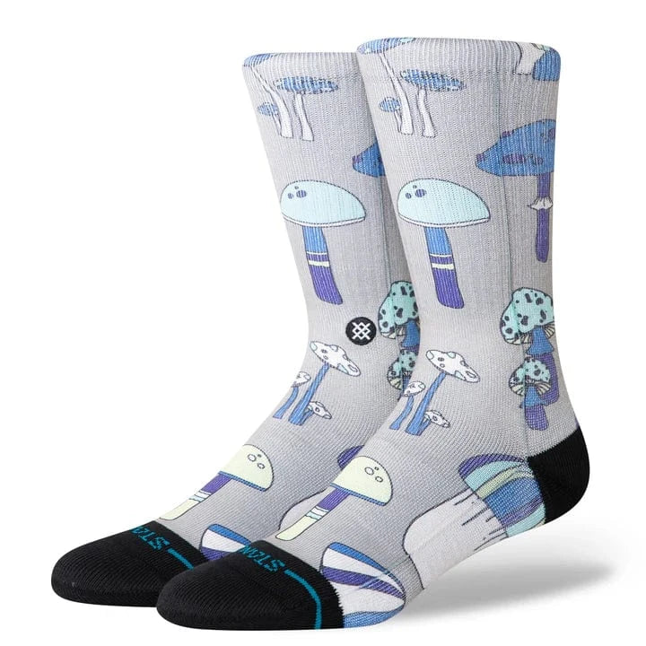 Stance Grey / Large Stance Microbial Crew Socks