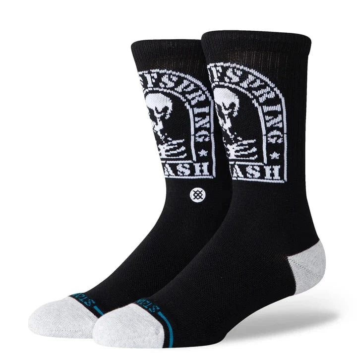 Stance Black / Large (Men 9-13) Stance So Cal Pack Smashed Crew Socks