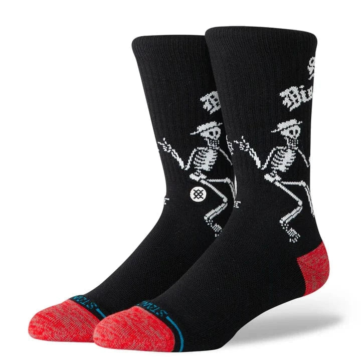 Stance Black / Large (Men 9-13) Stance So Cal Skelly Dancing Crew Socks