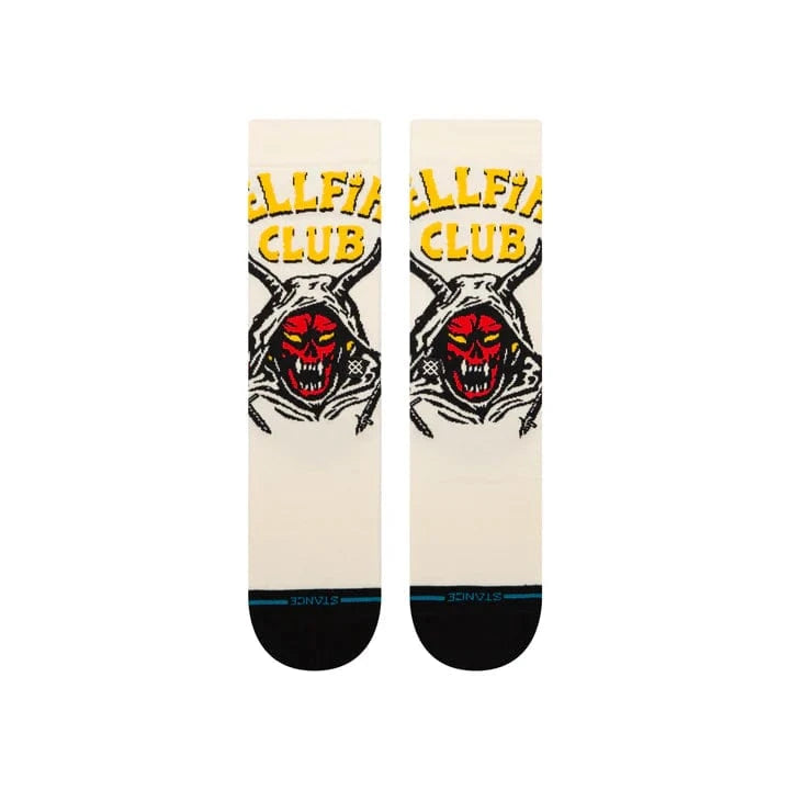 Stance White / Large (Men 9-13) Stance Stranger Things Hellfire Crew Socks