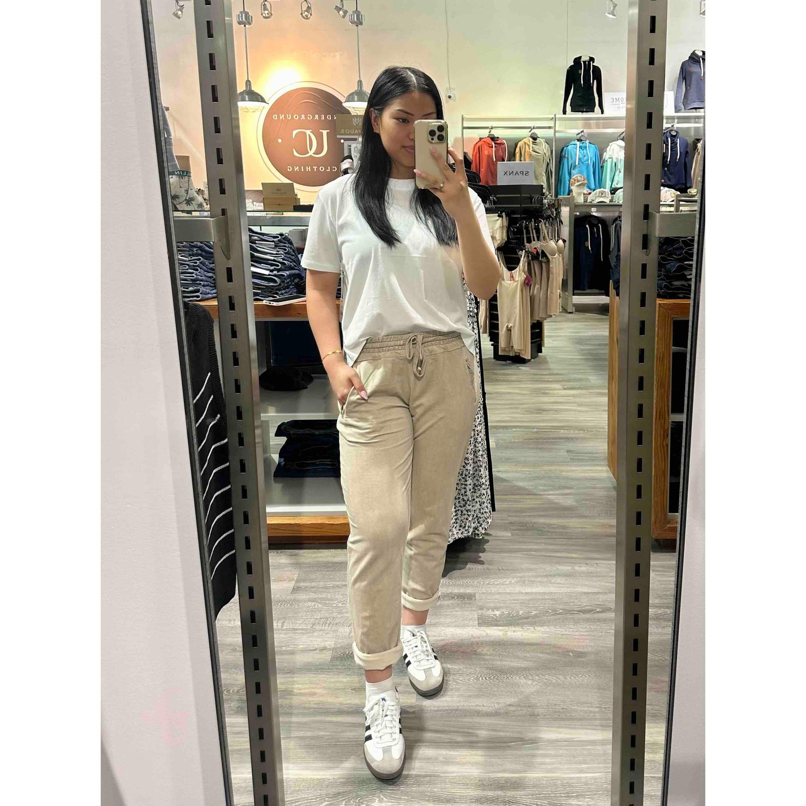 Suzy D Bailey Vintage Wash Side Zip Jogger