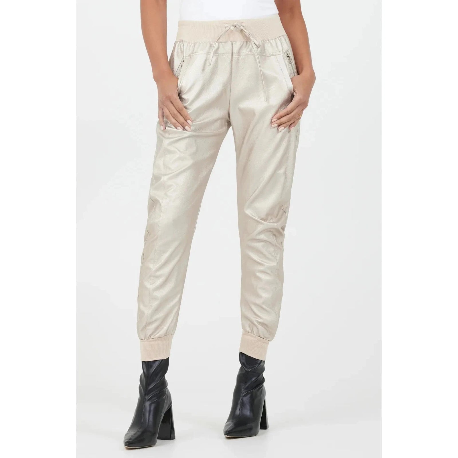 Suzy D Suzy D Vegan Leather Joggers