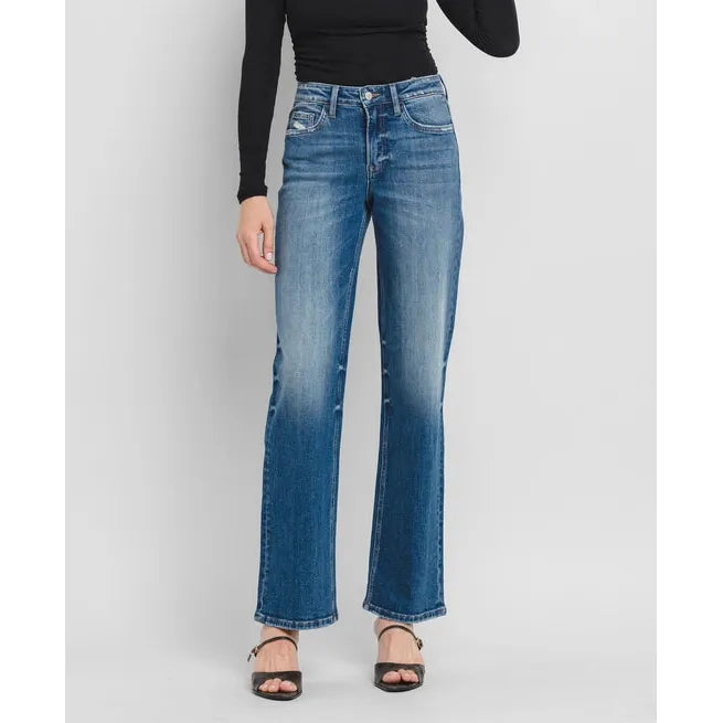 Vervet Dreamland High Rise Slim Wide Leg Jean